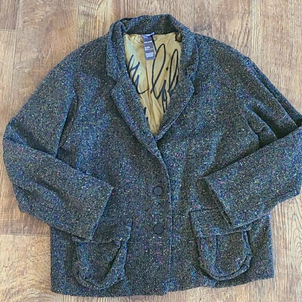Lilith of France Green and Black Designer Jacket sz 38